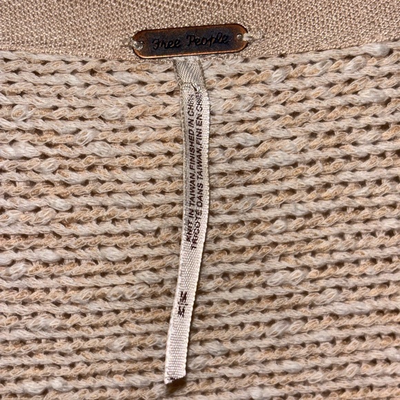 Free People Bright Lights V-Neck Sweater SZ  M - Picture 3 of 12